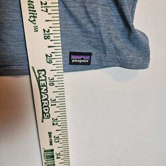 Patagonia Men's Capilene Long Sleeve Shirt XXL Blue Striped Performance Tee - Picture 4 of 5